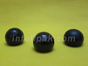 Plastic Black Ball Caps PLC-00