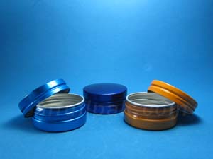 Aluminum Screw Top Tin / Cover