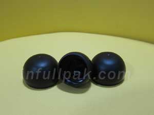 Plastic Black Ball Caps PLC-00