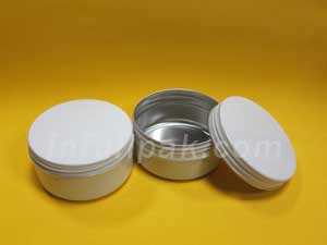 White Coated Metal Tins AC-S04