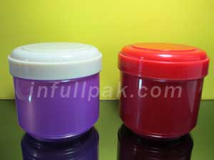 Cylindrical Jars with Flip Cap