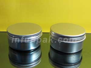 Natural Color Aluminum Jar   A