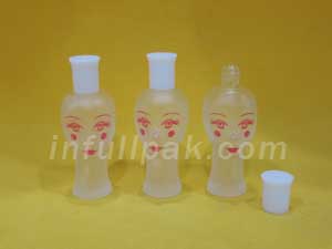 Antique Frosted Perfume Bottle