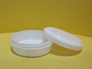 PE Low Profile White Jars PCJ1