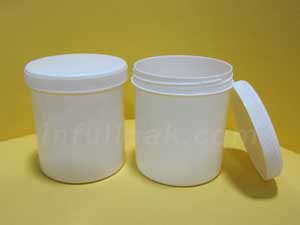 PE Straight Sided White Jars P