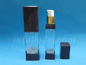Clear Airless Bottles with Bla