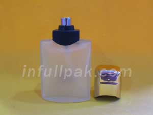 Frosted Glass Rectangle Bottle