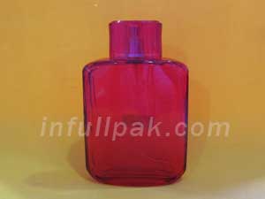 Red Rectangular Fragrance Bott